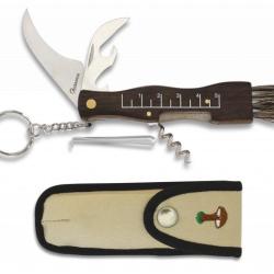 Couteau &agrave; champignon+ housse Lame 7.3 cm 10592