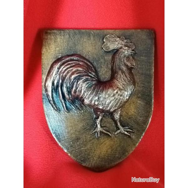 Blason coq Gaulois symbole National de la France