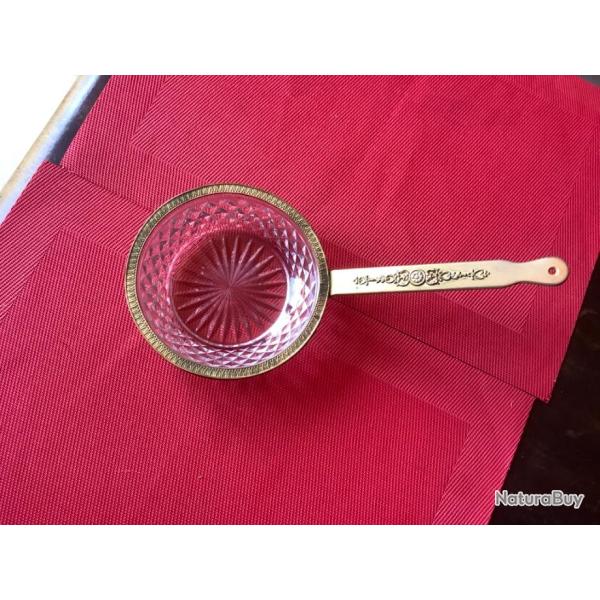 Vide poche ou autres en verre et laiton, pas de prix de r�serve