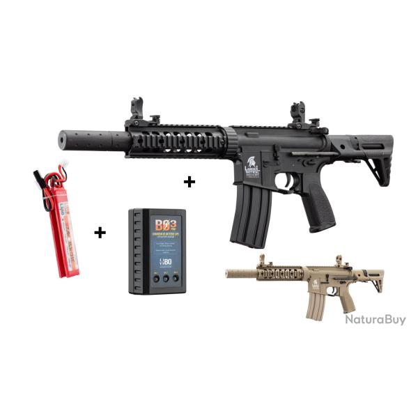 R�plique AEG LT-15 GEN2 PDW pack complet-AEG LT-15 PDW NOIR
