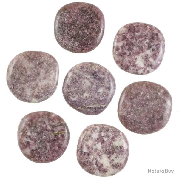 Galet plat l�pidolite - A l'unit� 21 � 30 grammes