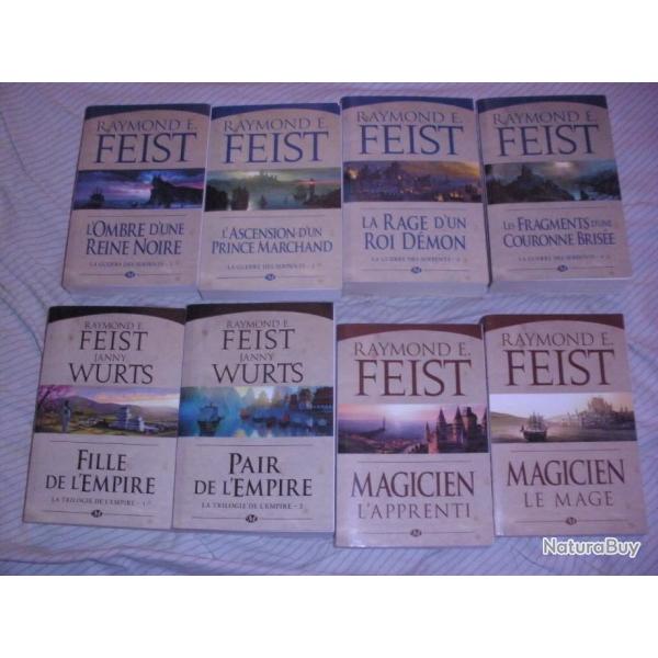 8 livres de RAYMOND ELIAS FEIST ( hroque  Fantasy)