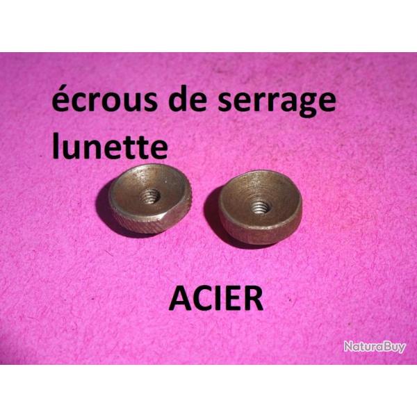 LOT de 2 �crous molette de serrage lunette en ACIER - VENDU PAR JEPERCUTE (D22E653)