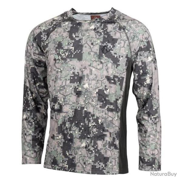 NOUVEAU ! T SHIRT ML STRETCH DIGITAL VERT SOMLYS