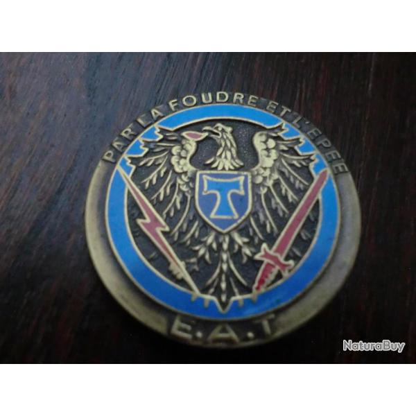 EAT : Insigne de l'cole d'application des transmissions de fabrication Drago G. 2454