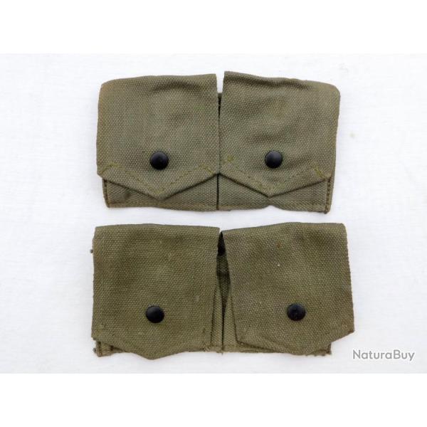 INDOCHINE  &   ALGERIE : PAIRES PORTE CHARGEURS FUSIL MAS 49 - 1� Mod�le TAP 1950-1951