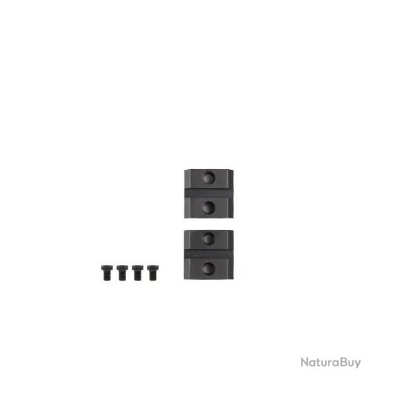 Paire d'Embases Warne En Acier Pour Carabine - BROWNING BAR BENELLI ARGO