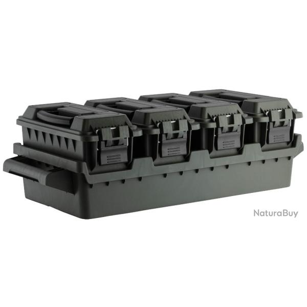 Set 4 caisses � munitions avec bac de transport