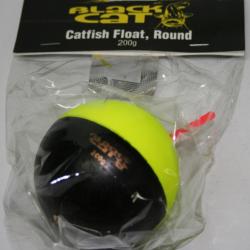 FLOTTEUR BLACK CAT CATFISH FLOAT ROUND FLOTTEUR SILURE BLACK CAT 200 GR