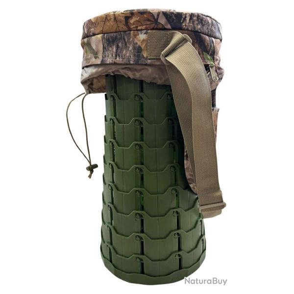 Si�ge de poste r�tractable et r�glable et housse camouflage