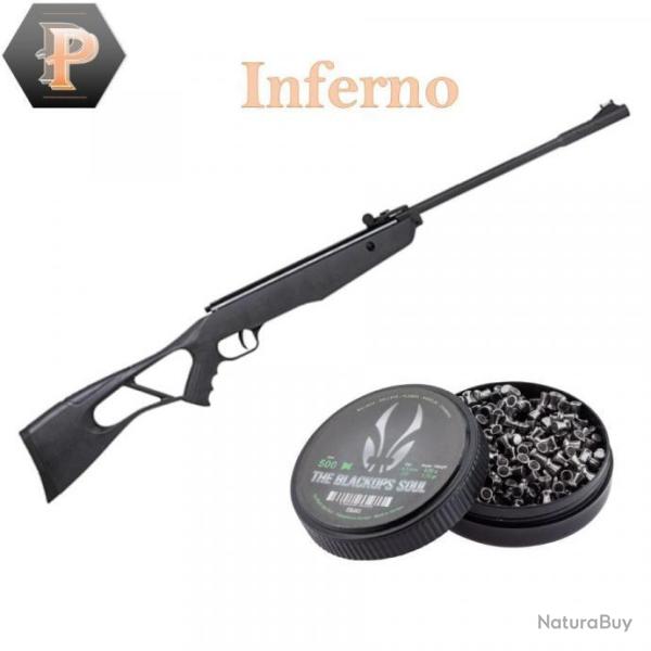 Pack Carabine 10J INFERNO cal. 4,5 mm + Plombs