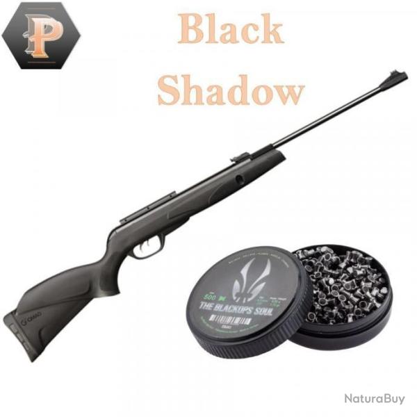 Pack Carabine 14J BLACK SHADOW cal. 4,5 mm + 500 Plombs