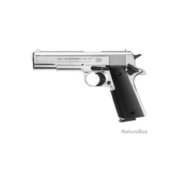 op�def! Pistolet � blanc COLT GOVERNEMENT Colt 1911 A1 Chrom� Umarex cal.9mm PAK