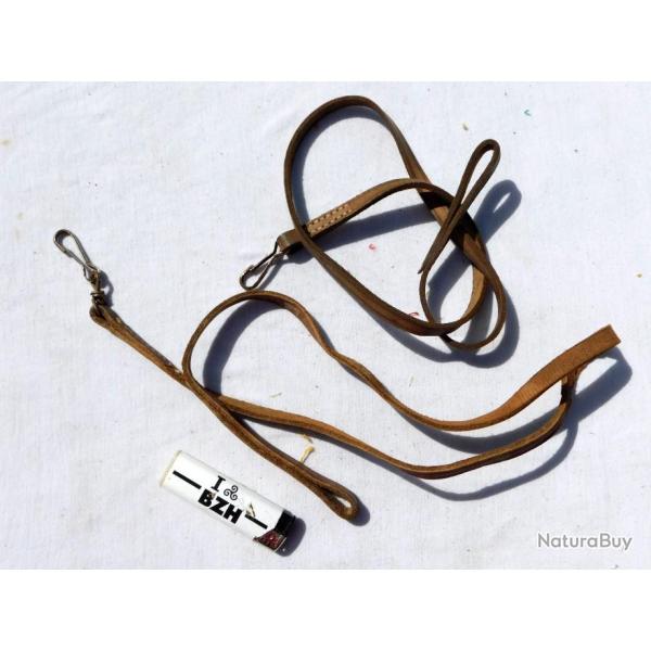 DRAGONNE CUIR FAUVE ARMEE FRANCAISE PISTOLET + REVOLVER #.2