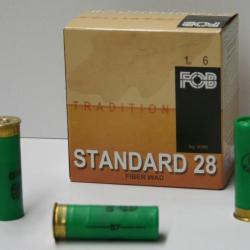 CARTOUCHE FOB STANDARD 28 28GR PLOMBS DE 6 CAL. 16/67 X25