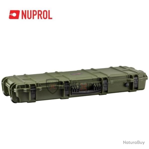 Mallette NUPROL Waterproof 103 X 33 X 15 Cm pour Armes Longues Mousse Pr�d�coup�e vert