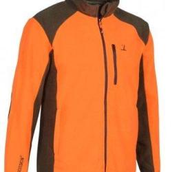 Blouson polaire orange brod&eacute; PERCUSSION-S