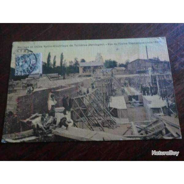 CP  DPT  24  TUILLIERES  USINE HYDRO ELECTRIQUE