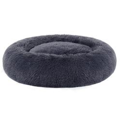 Panier pour chien lit pour chat doux 80 cm gris fonc&eacute; 12_0001207