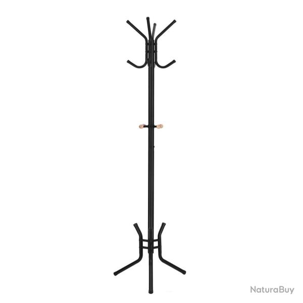 Porte-manteaux sur pied perroquet hauteur 176 cm 12 crochets tube en fer pour entr�e chambre dressi