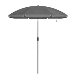 Parasol de jardin diam&egrave;tre 2 m ombrelle protection UPF 50+ inclinable portable r&eacute;sistant au vent ba