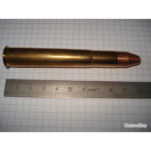 une cartouche de 470 nitro express de marque sologne ogive GPA pour collection, calibre africain