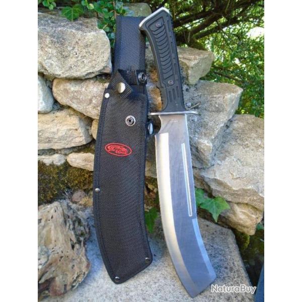 Bowie Machette Mountain Machete Rite Edge Lame Acier Inox Manche ABS Etui Nylon CN211552SL