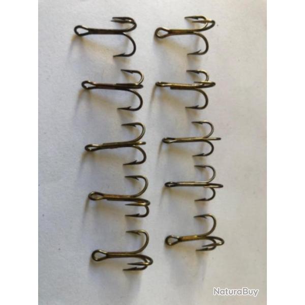 10 hame�on triple n 7 ref 9617 bz bronz� vmc  p�che carnassier