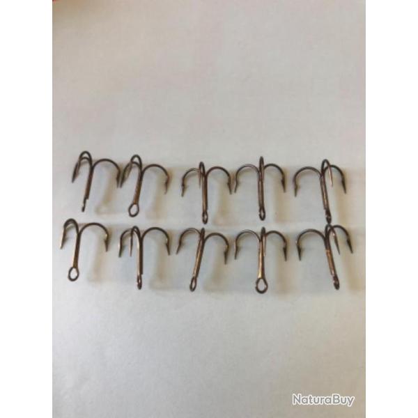 10 hame�on triple n 3.  9649 bz bronz� vmc  p�che carnassier