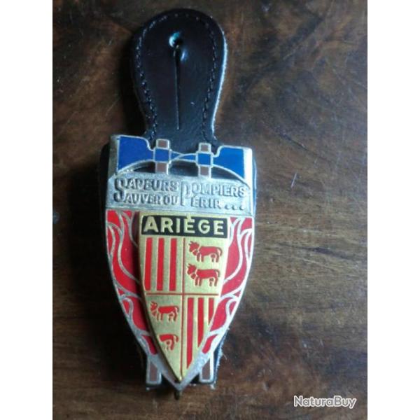 INSIGNE PUCELLE  POMPIER  SAUVER OU PERIR ...  ARIEGE  /  DRAGO PARIS