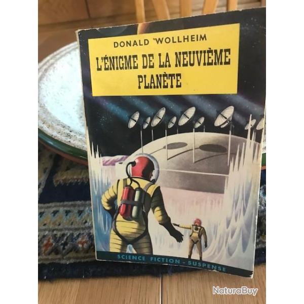 livre ancien de science fiction l'nigme de la neuvime plante