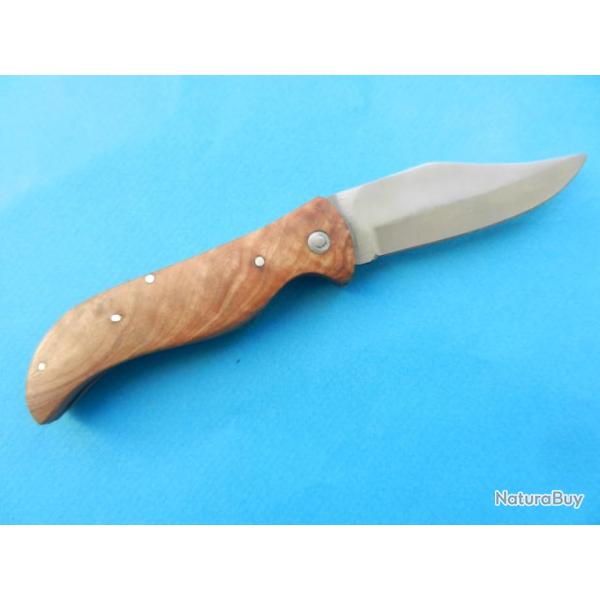 couteau  de poche pliant bois de Teck le Bougna