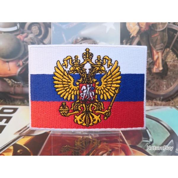 Patch brod� Aigle Bic�phale Grande Russie Hauteur  60 mm Largeur  85 mm � coudre ou � coller au fer