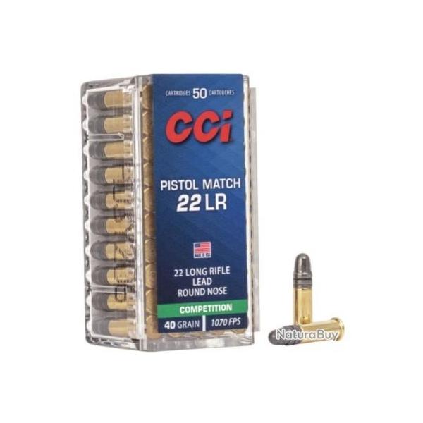 Munitions CCI 22lr Competition Pistol Match par 500