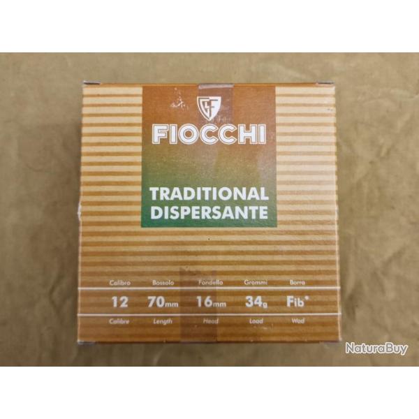 Cartouches  Fiocchi Traditional Dispersante cal. 12/70 plomb n�4 DESTOCKAGE!!!