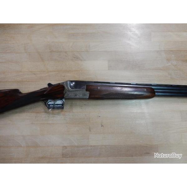 FUSIL SUPERPOSE MERKEL 201 E CAL 12/70 OCCASION TRES BON ETAT CANON DU BAS LEGEREMENT GONFLE