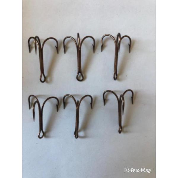 6 hame�on triple n 1/0 ref 555 mustad  p�che carnassier