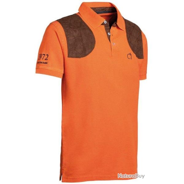 Polo � manches courtes Hubert orange Club Interchasse
