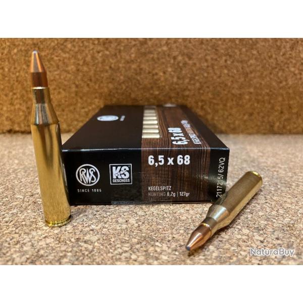 1 Boite de munitions RWS 6.5x68 KS 8.2g