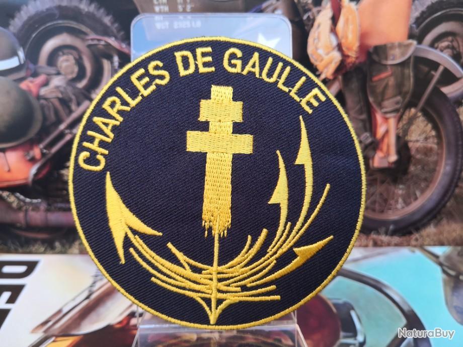 Patch Portes-Avions Charles de Gaulle - 85 mm - Insignes en tissu