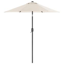 Parasol de jardin 2 m ombrelle m&acirc;t et baleines en m&eacute;tal inclinable socle non inclus pour jardin bal