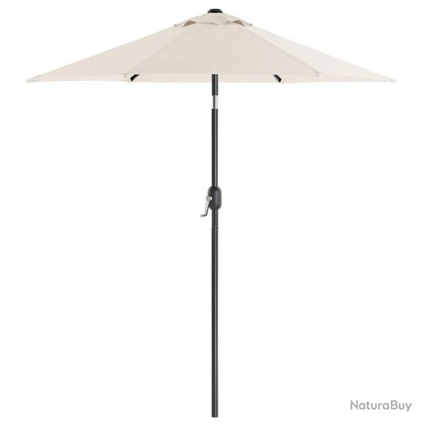 Parasol de jardin 2 m ombrelle m�t et baleines en m�tal inclinable socle non inclus pour jardin bal