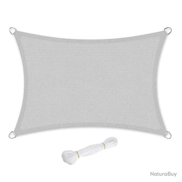 Voile d'ombrage 85% de protection UV en HDPE rsistant  la dchirure rsistant aux intempries pou