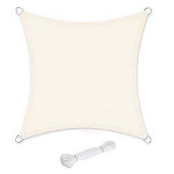 Voile d'ombrage 5 x 5 m en HDPE protection solaire protection anti UV perm&eacute;able &agrave; l'air pour le jar