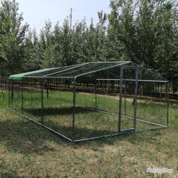 Poulailler GEANT 6x3x2,25m abri poule caille enclos voliere cage oiseau voliere de jardin 13CL 13O