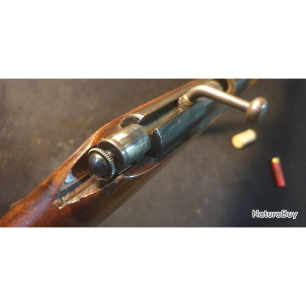 Jolie carabine de chasse, culasse � verrou calibre de chasse 14 m/m, en parfait �tat.