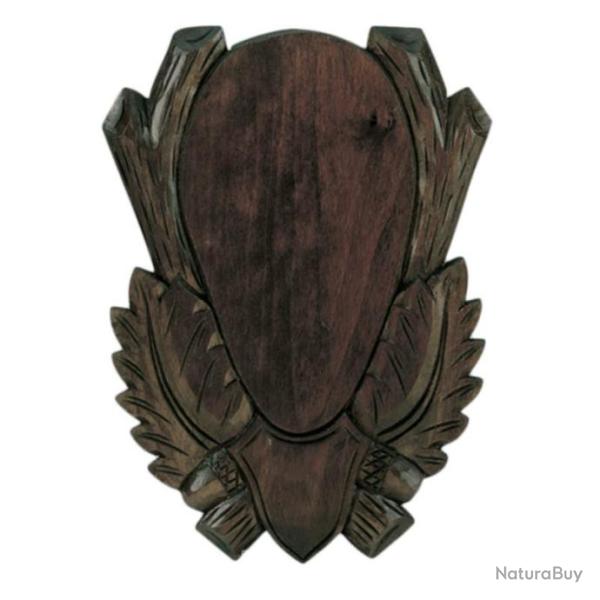 �CUSSON SCULPT� BOIS 19 X 11 cm - TROPH�E DE CHASSE CHEVREUIL - FRITZMANN