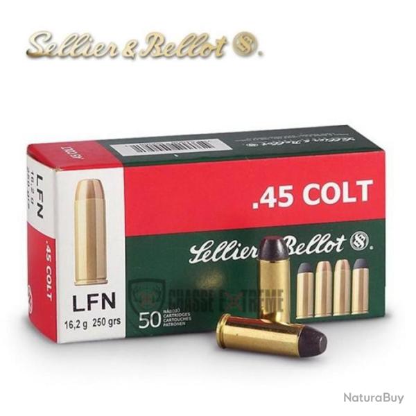 50 Munitions S&B cal 45 Colt 250gr LFN