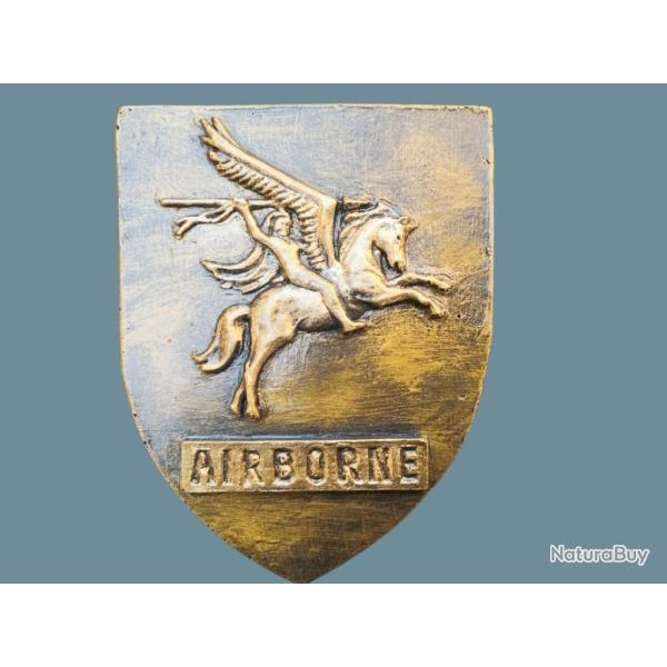 Blason Artisanal de la 6� th  Airborne Anglaise WW2 avec accroche au dos