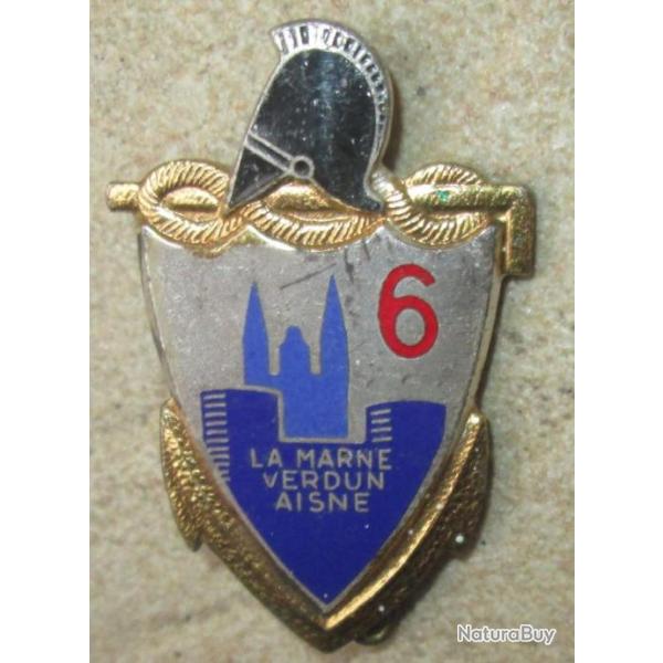 6� R�giment du G�nie, �mail, fixation 2 anneaux, faux N�